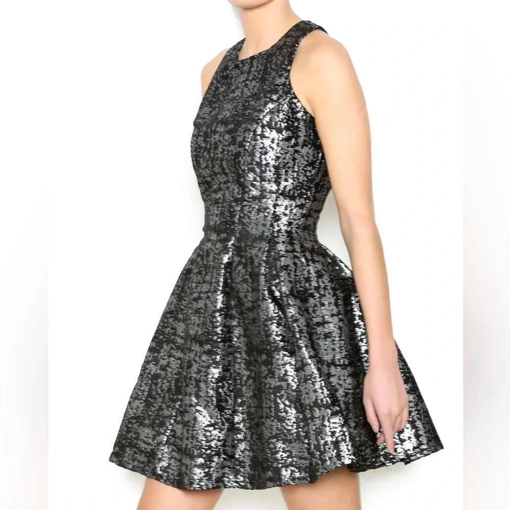 Do + Be JACQUARD DRESS‎ A-line Dress Fit and Flare Holiday Party New Years - Picture 2 of 11